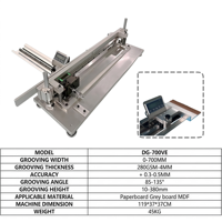 Machine manuelle de rainurage en V pour carton gris, équipement de rainurage à lame en acier pour le traitement du carton rigide des boîtes cadeaux