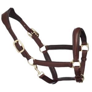 Licou de cheval en cuir rembourré souple personnalisé de haute qualité Design unique et Options de couleur Taille personnalisée Produits équestres - Product Image 4