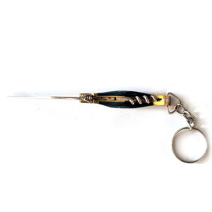 มีดพับใบมีดเหล็กดามัสกัสขนาดเล็กพกพาสะดวก ดีไซน์น้ำหนักเบาปรับแต่งได้ ขายดี - Product Image 4