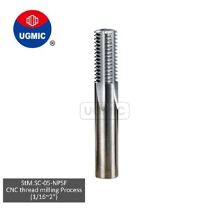 StM.SC-05-Thread Mill-NPSF1/16,NPSF1/8,NPSF1/4,NPSF3/8,NPSF1/2,NPSF5/8,NPSF3/4,NPSF1"-NPSF Thread-Straight Flutes- Solid Carbide - Product Image 1