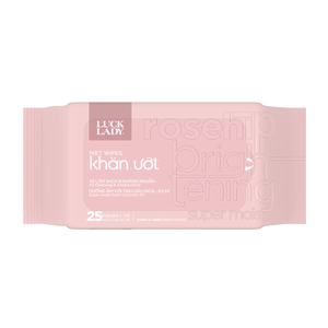 Lingettes d'hygiène féminine Vietnam Luck Lady, 25 lingettes, parfum naturel, douces pour la peau, non tissées, soin antibactérien - Product Image 1