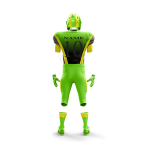 Breathable Quick Dry 100% Polyester American Football Uniform Set Customized Printed Anti-Bacterial Eco-Friendly V-<b>neck</b> - Product Image 6