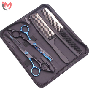 Kit de ciseaux de coiffure professionnels personnalisés pour la coupe et l'éclaircissement des cheveux, 3 pièces, outils de coiffure et instruments de beauté - Product Image 5