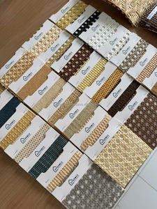 Papier peint en raphia tissé à la main respectueux de l'environnement Revêtement mural naturel pour les intérieurs de maisons et d'hôtels - Product Image 5