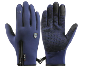 Guantes de Invierno Unisex de Piel de Cabra, Impermeables, Resistentes al Viento, Cálidos, con Pantalla Táctil, para Conducir, Andar en Bicicleta, Correr, Esquiar - Product Image 3