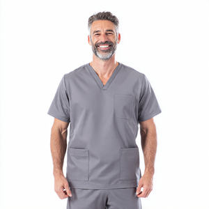 Ensemble de vêtements pour toilettage canin, hauts imperméables pour toilettage canin, uniforme de toilettage canin pour hommes, sublimation, 100% polyester - Product Image 4