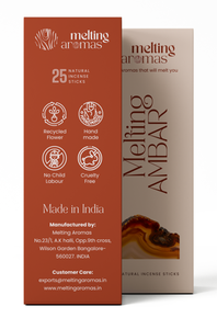 Incienso de bambú indio AMBER para fines religiosos - 100% natural, ecológico y orgánico - Product Image 3