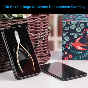 Cortacutículas de Precisión con Acabado Dorado Satinado Premium, Cortacutículas de Una Sola Mola Antideslizantes para Uso Profesional - Product Image 6