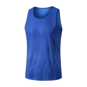Camiseta Deportiva Personalizada Unisex de Spandex/Poliéster, Estampada, para Primavera/Verano, de Secado Rápido, Transpirable, sin Mangas, con Impresión Digital, para Maratón - Product Image 2