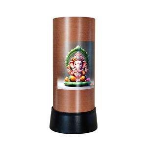 Lord Ganesha LED Table Lamp Wooden Finish Divine Glow <b>Night</b> <b>Light</b> Spiritual Home Decor Bedside Desk Lamp Meditation Gift Ambient - Product Image 1