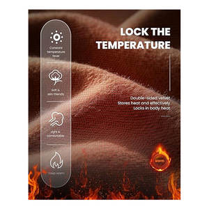 กางเกงวอร์มขายาวทรงตรงบุขนแกะ กางเกงลำลองทรงหลวมมีกระเป๋า เอวสูงยางยืดสำหรับผู้หญิง - Product Image 2