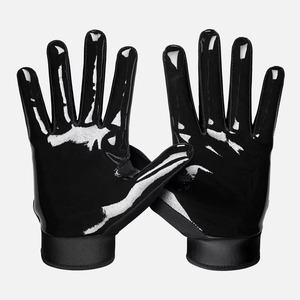 Custom Sublimated American Football <b>Gloves</b> Spandex/Polyester/Neoprene <b>Moisture</b> Wicking Fabric Velcro Closure Football <b>Gloves</b> Men - Product Image 3