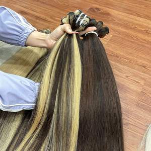 Extensiones de Cabello Humano Liso y Ondulado en Colores Vibrantes Tipo Piano, Precio al por Mayor para Proveedores de Cabello Natural - Product Image 5