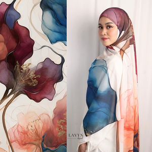 Pañuelo Hijab de Pashmina con Estampado Floral de Lujo, Venta al por Mayor, Estampado Digital Premium, Bufanda Musulmana Suave y Ligera de Chifón para Mujer - Product Image 6