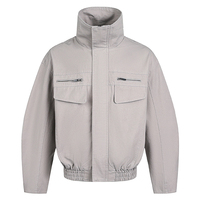 Veste coupe-vent confortable en gros d'usine, style streetwear tendance, veste de travail oversize délavée pour homme