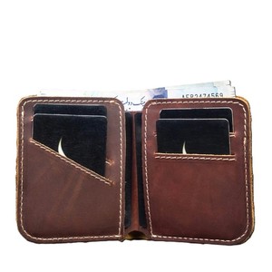 Premium Chocolate <b>Brown</b> Genuine Leather Bi Fold <b>Wallet</b> Slim Profile Card Slots Multi Pocket Sleek Cash Organizer <b>Wallet</b> Gift - Product Image 2