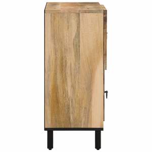 Armoire latérale en bois massif de mangue 31,5x13x29,5 pouces avec tiroir de rangement, design contemporain, mobilier moderne pour la maison - Product Image 6