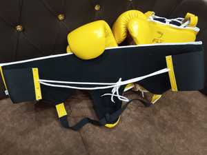 อุปกรณ์ป้องกันอวัยวะเพศชายสำหรับชกมวย ยี่ห้อ Fly Boxing รุ่นพรีเมียม ทำจากหนังวัวแท้ สำหรับฝึกซ้อมมวยไทย MMA และมวยสากล - Product Image 2
