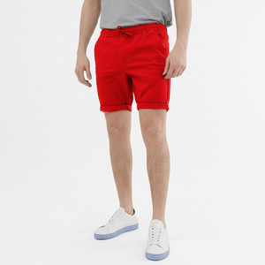 Pantalones Cortos Bermuda de Algodón Verde Oliva para Hombre, Cintura Media, Cordón Ajustable, Color Sólido, Tejido Transpirable - Product Image 6