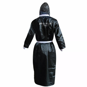 Robe de boxe professionnelle en polyester avec capuche, confortable, respirante, durable, haute qualité, design personnalisé – Meilleur prix, vente chaude - Product Image 2