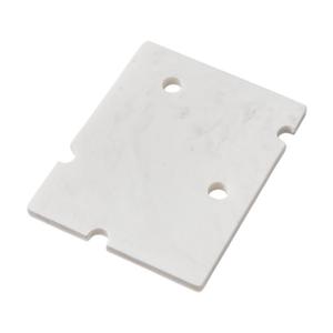 Planche à découper en marbre blanc, design Swiss Cheese Slice, plateau de charcuterie, planche de service pour la décoration de cuisine - Product Image 1