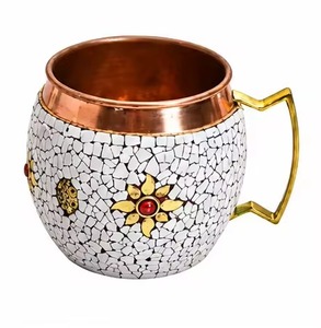 Printed <b>Copper</b> <b>Mug</b> for Daily Drinking with Beautiful Design and Easy Grip at Low Price Handcrafted Printed <b>Copper</b> <b>Mug</b> - Product Image 6
