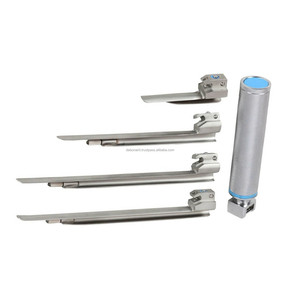 Set de Laringoscopio LED Eléctrico de Acero Inoxidable de Alta Calidad con 4 Hojas Rectas, Instrumentos Quirúrgicos, CE ISO OEM, Venta al por Mayor - Product Image 5