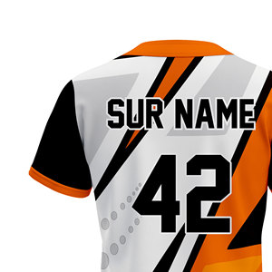 Camiseta de Béisbol OEM ODM, Diseño Sublimado Personalizado, 100% Poliéster, Antibacteriana, de Secado Rápido, Transpirable y Ligera - Product Image 5