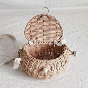 Lovable kids shoulder <b>bags</b> supplier direct cost children basket natural rattan baskets for <b>toddler</b> - Product Image 3
