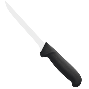 Couteaux à désosser de précision avec manche noir antidérapant et lame étroite en acier inoxydable pour la découpe de viande, la préparation de volailles et la préparation de la viande. - Product Image 3