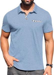 Camiseta Esencial para Hombre de Poliéster Sólido, Mezcla Cómoda, Tejido Suave, Transpirable, Corte Relajado, Frescura en Movimiento, Uso Diario - Product Image 4