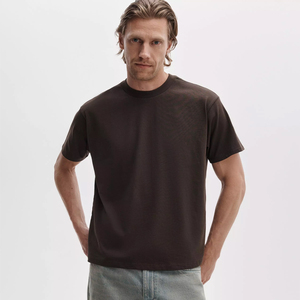 Camiseta de Algodón Orgánico de 300 GSM, Corte Cuadrado, Hombros Caídos, Talla Grande para Hombre, con Bordado Personalizado en el Hombro - Product Image 3