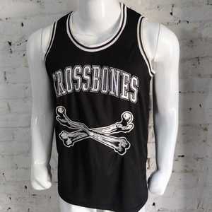 Maillot de basket-ball noir personnalisé sans manches Micah Corporation, brodé, pour entraînement et tenue d'équipe - Product Image 1