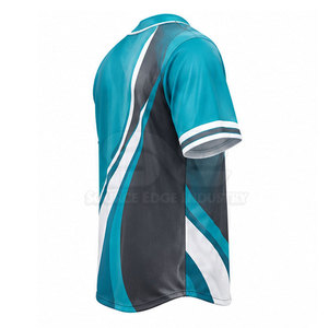 Customized Color Men Baseball Jersey Heat Transfer Printing Short Sleeve Sports Top Breathable Eco-Friendly <b>Adjustable</b> <b>Strap</b> - Product Image 4