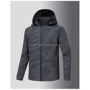   Chaqueta deportiva informal con capucha para hombre 2026 al por mayor, cortavientos con cremallera para senderismo - Product Image 1