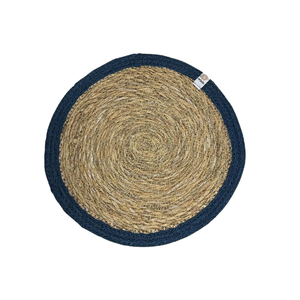 Napperons ronds en jonc de mer tressé pour la restauration fine, décor de table en osier naturel, sous-plats en paille naturelle pour la présentation de repas gastronomiques - Product Image 1