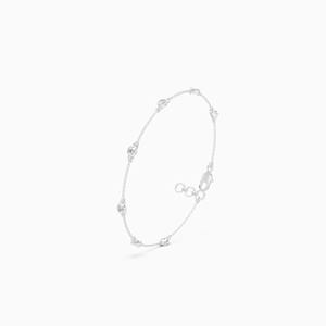 Pulsera de diamantes cultivados en laboratorio sostenibles con diamantes de 0.48 quilates en oro amarillo de 9 quilates, oro blanco y oro rosa - Product Image 2