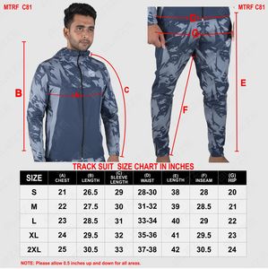 Survêtement deux pièces pour homme léger coupe-vent à capuche en nylon avec fermeture éclair - Product Image 6