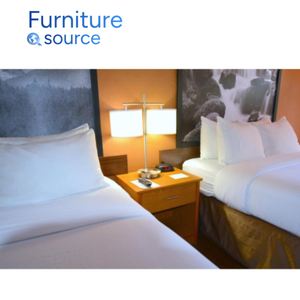 Meubles élégants de chambre à coucher d'hôtel-ensembles élégants de chambre à coucher MDF + surface de LPL conçue pour Super 8-usine de meubles d'hôtel du Vietnam - Product Image 2