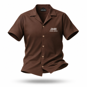Chemise Hawaïenne Homme Personnalisée en Polyester Premium Imprimé Intégral Col Camp Style Plage Décontracté Été Boutonnée Logo Avant - Product Image 1
