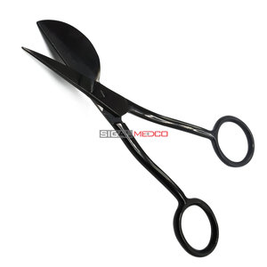 กรรไกรตัดผ้าแบบโค้งสองด้าน ขนาด 5.8 นิ้ว ยี่ห้อ Applique Pelican Duckbill Blade ด้ามจับแบบออฟเซ็ต สำหรับงานปักมือ งานเย็บผ้า และงานตกแต่งด้วยด้าย - Product Image 3