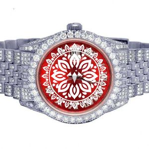 Luxury Women's Stainless Steel <b>Watch</b> 36mm Round Analog Quartz Blue Dial Diamond Bezel Luminous Fashion Design - Product Image 2