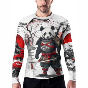 Wholesale <b>for</b> man's Custom Design Sublimated <b>Men</b> Bjj Mma <b>Compression</b> Rashguard Nogi Bjj Rash Guard Grappling - Product Image 3