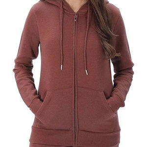 Fashion Women Winter Zip Up Hoodie Long Sleeve Solid Color Cotton Blend Lightweight Women Eco-Friendly Zip Up Sweatshirt Hoodie - Product Image 5