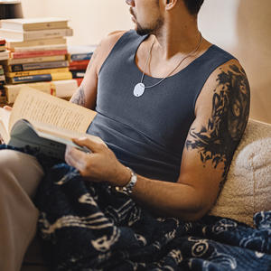 Camisetas sin mangas de entrenamiento de verano para hombre, camisetas de algodón lavado para gimnasio, correr, playa, camisetas de talla grande, camisetas holgadas de corte Beige - Product Image 4