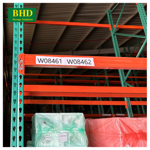 Étagère de stockage en acier à 5 niveaux, orange, personnalisable, avec protection anticorrosion, pour entrepôt, type « Beam », avec contrôle optimal du stock et conception en forme de goutte d'eau - Product Image 4