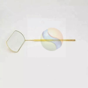 Espejo de Pestañas LED de Marca Privada Personalizada – Espejo Cosmético Ovalado de Bolsillo Premium con Mango de Acero Inoxidable y Luz LED de Diseño de Lujo - Product Image 3