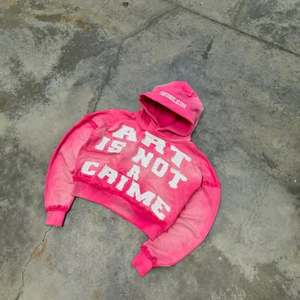 <b>Pink</b> Distressed Cropped Hoodie. Graphic Zip Up Hoodie. Faded Streetwear Hooded <b>Jacket</b>. OEM Private Label Manufacturer - Product Image 3