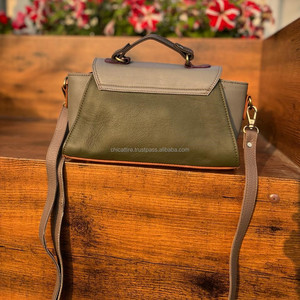 กระเป๋าสะพายพาดลำตัวหนังรีไซเคิลมีหลายสีใหม่จากตะวันตกกระเป๋าถือผู้หญิงมีสไตล์ที่เป็นเอกลักษณ์กระเป๋าสะพายไหล่หลากสี - Product Image 3