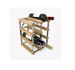 New Arrival Best Seller Wood Wine <b>Rack</b> High Quality Freestanding High Quality Wood Wine <b>Rack</b> 9 Bottle Wholesaler Manufacturer - Product Image 3